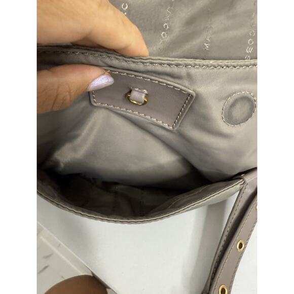 Marc Jacobs Preppy Natasha Nylon Crossbody Bag Beige Taupe Travel Lightweight - Picture 5 of 16